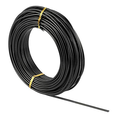 82 Feet 9 Gauge Aluminum Wire Black Bendable Metal Craft Wire for Beading Jewelry Craft Making (82 Foot)