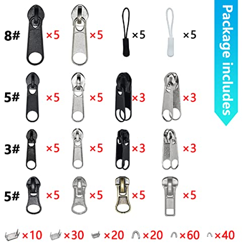 252Pcs Zipper Repair Kit (252 Count)