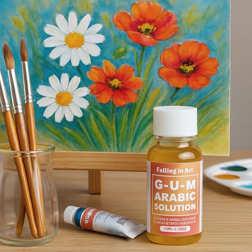 Gum Arabic Solution for Watercolor Painting (2.5 Fl Oz)