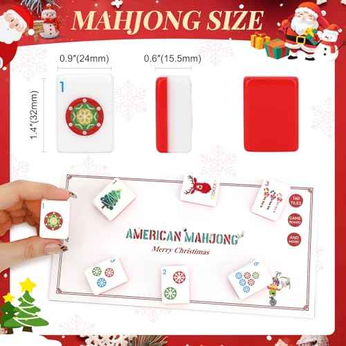 Christmas Mahjong Tiles