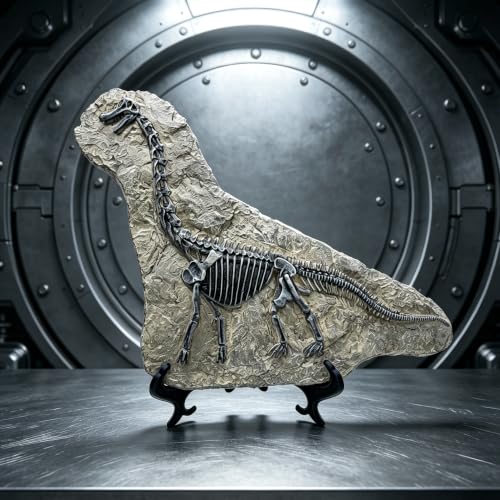 Resin Brachiosaurus Dinosaur Fossil Statue Model Simulated Skeleton Home Office Display Decorative Craft Box Decoration
