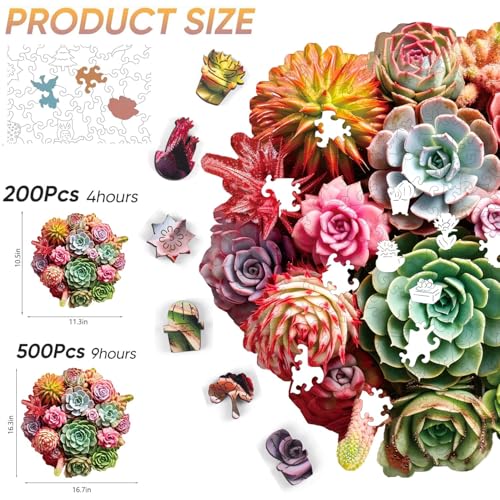 Wooden Puzzles for Adults 500 Pieces (500 Count)