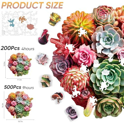 Wooden Puzzles for Adults 500 Pieces (500 Count)
