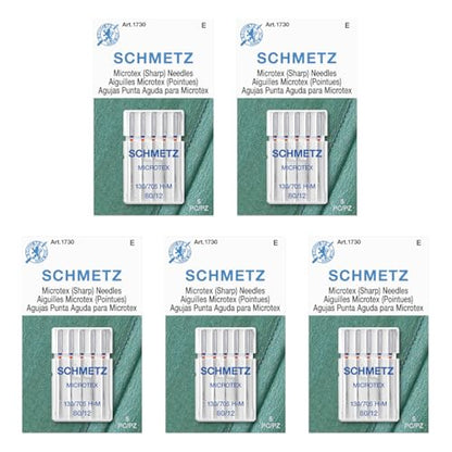 Microtex Sharp Sewing Machine Needles (25 Count)