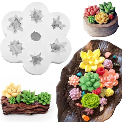 Succulent Candle Mold
