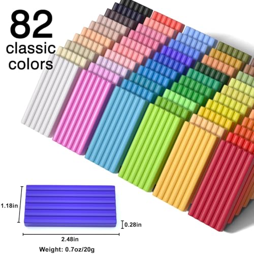 82 Colors Polymer Clay Kit
