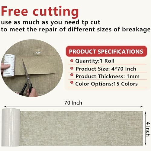 Linen Repair Tape 4x70 Inch Self