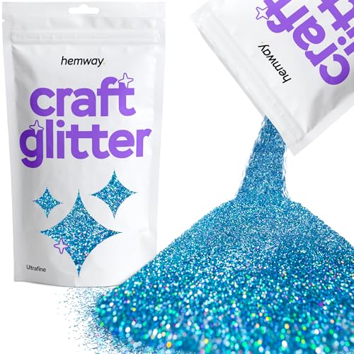 Craft Glitter Ocean Blue Holographic 100g Ultrafine Glitter