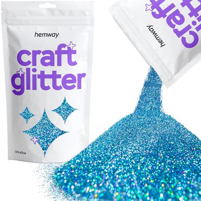 Craft Glitter Ocean Blue Holographic 100g Ultrafine Glitter
