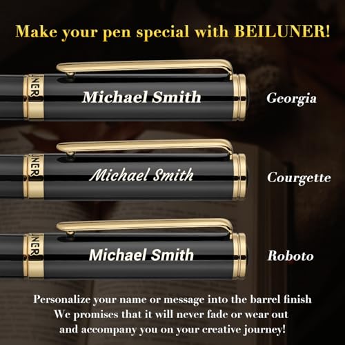 Black Personalized Pen