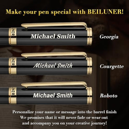 Black Personalized Pen