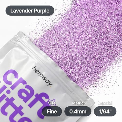Craft Glitter Lavender Purple 100g Fine Glitter (3.5 Ounce)