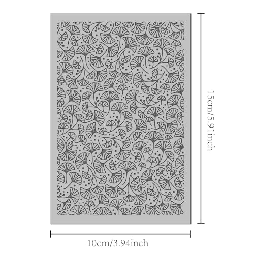 Ginkgo Leaves Polymer Clay Texture Mat