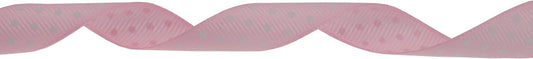 Polka Dot Grosgrain Ribbon 25 Yard Each Roll 100% Polyester (5/8", Pink) - Crafty Corner