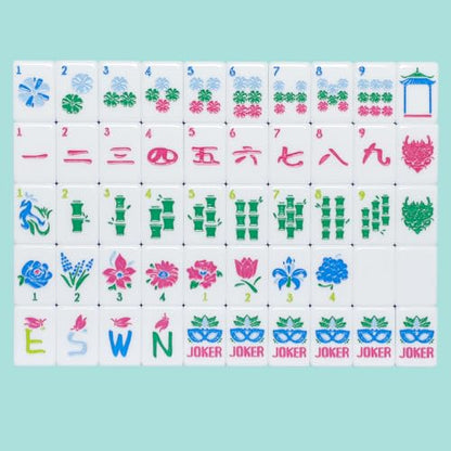 American Mahjong Tile Set with160 Acrylic 4 Layer Engraved Mahjong Tiles