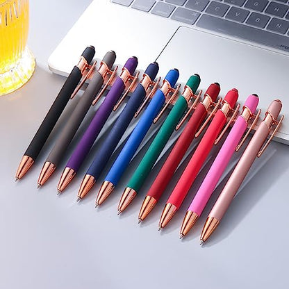 12 PCS 2 in 1 Stylus Ballpoint Pen with Stylus Tip