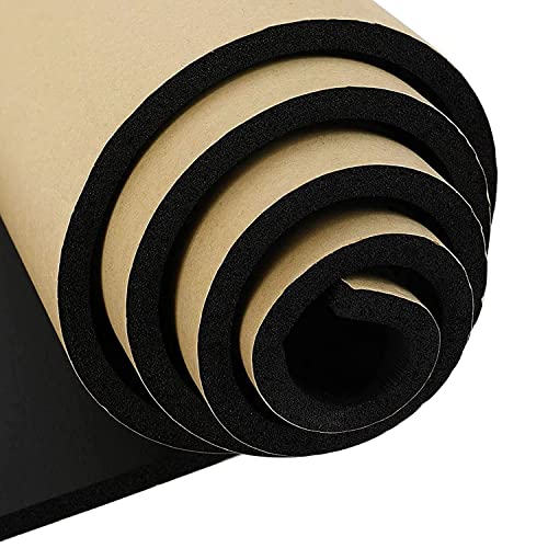 3 4''T x 12''W x 59''L Neoprene Sponge Foam Rubber Sheet Roll with Self