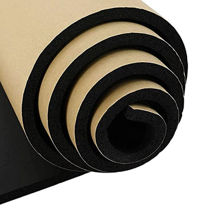 3 4''T x 12''W x 59''L Neoprene Sponge Foam Rubber Sheet Roll with Self