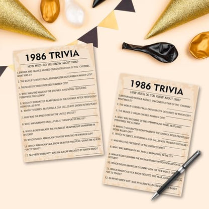 40th Birthday Party Games (31 Count)