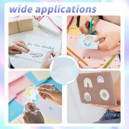 20 Sheets Printable Holographic Sticker Paper