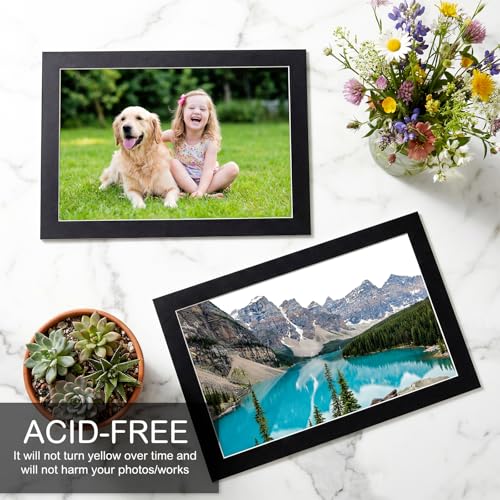 15 Pack 11x17 Black Picture Mats for 9x15 Photos (15 Count)