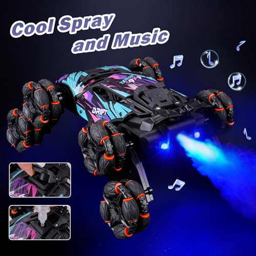 Cool 8 Wheels Hand Controlled RC Stunt Car Toys