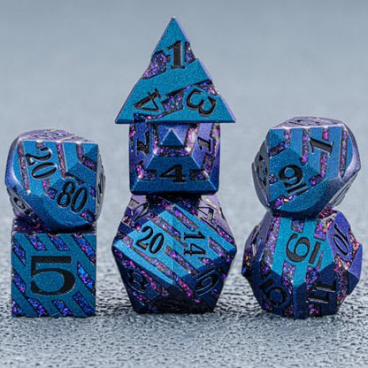 Inlay Metal DND Dice Set (7 Count)