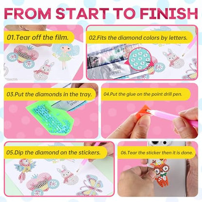 Girls Diamond Painting Kits for Kids (3.84 Ounce)