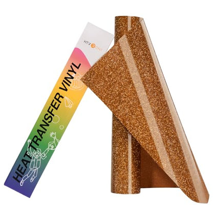 Bronze Glitter HTV Vinyl Roll