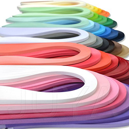 Solid Color Quilling Strips Set 42 Colors 4200 Strips 3mm (4200 Count)