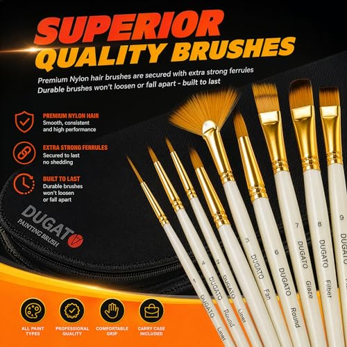 Paint Brush Set 15 pc with Pop (15 Count)