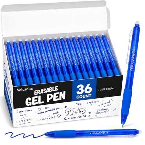 Retractable Clicker Erasable Gel Pens (36 Count)