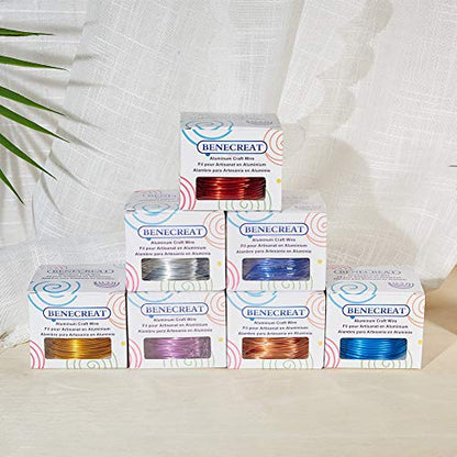 17 Gauge Jewelry Craft Aluminum Wire 380 Feet Bendable Metal Sculpting Wire for Craft Floral Model Skeleton Making (380 Foot)