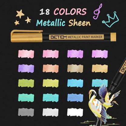 Metallic Paint Markers (18 Count)