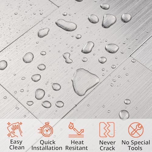 100 Pieces Peel and Stick Backsplash for Kitchen (12.08 Sq Ft)