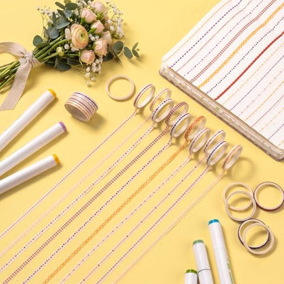 30 Rolls Pastel Floral Washi Tape Set (30 Count)