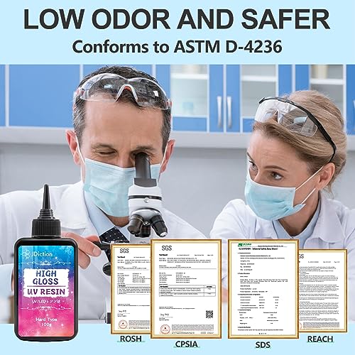 UV Resin 300g High Gloss Clear Hard Resin for Jewelry Making (10.5822 Ounce)