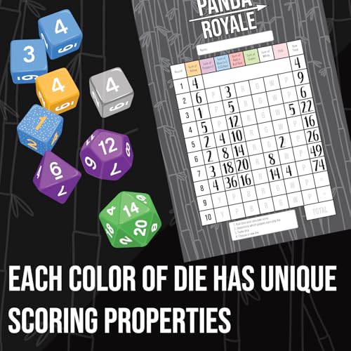 Panda Royale an Energetic dice Game for 10 Players (106 Count)