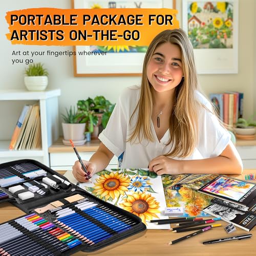 133 PCS Art Supplies Sketching Kit (133 Count)