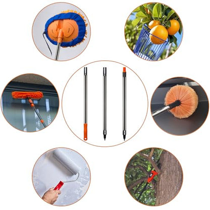 3 PCS Total 4 Ft Extension Pole