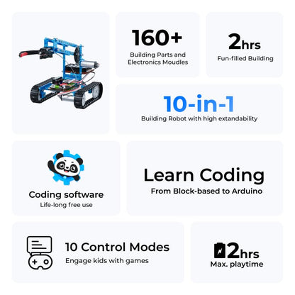 mBot Ultimate 10 in 1 Robot Building Kit for Teenagers & Adults