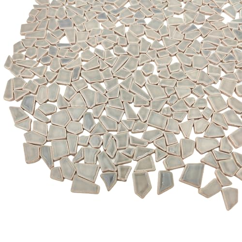 1.1LB Irregular Ceramics Mosaic Tiles (160 Count)