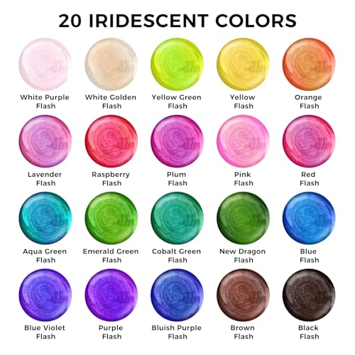 Iridescent Acrylic Paint Set (169 Fl Oz)