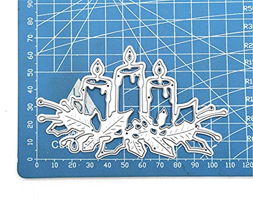 Metal Cutting Dies DIY Merry Christams Embossing Stencil Template Scrapbooking Card Making Mold Photo Album Arts Crafts Tools (3 Count)
