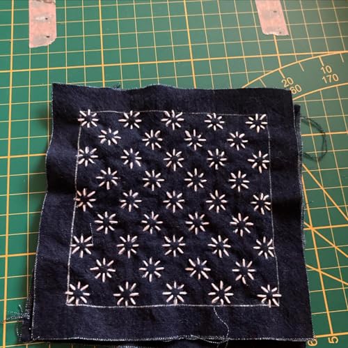 Sashiko Stencil Embroidery Stencils for Crafts Reusable 4.7" (25 Count)