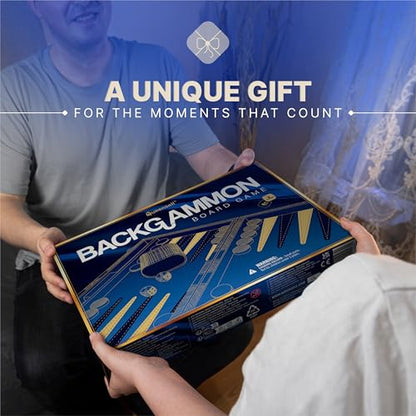 Large Blue Backgammon Sets for Adults