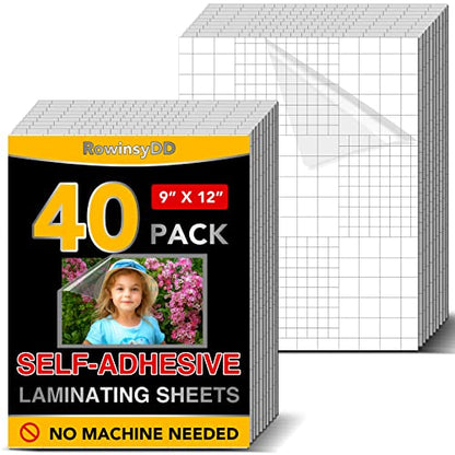 40 PCS Self Laminating Sheets (40 Count)