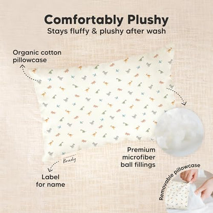 Mini Toddler Pillow with Pillowcase