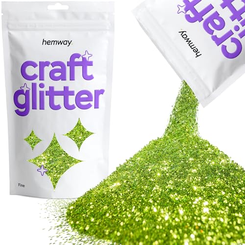 Craft Glitter Lime Green 100g Fine Glitter (3.5 Ounce)