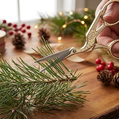 4.5Inch Embroidery Scissors Sharp Tip Stainless Steel DIY Tool